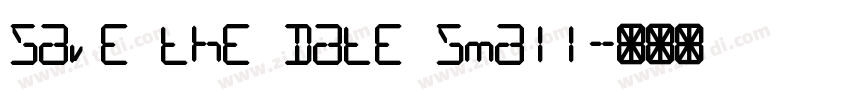 Save the Date Small字体转换